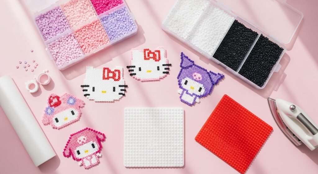 21 Aesthetic Hello Kitty Perler Beads Ideas for Kawaii Crafts