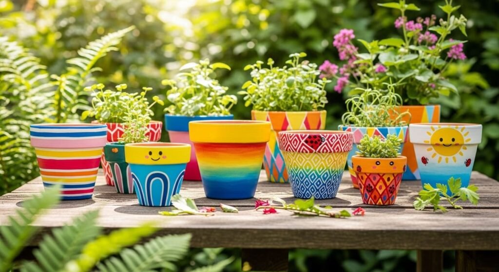 22 Creative Flower Pot Painting Ideas for Colorful Garden Decor