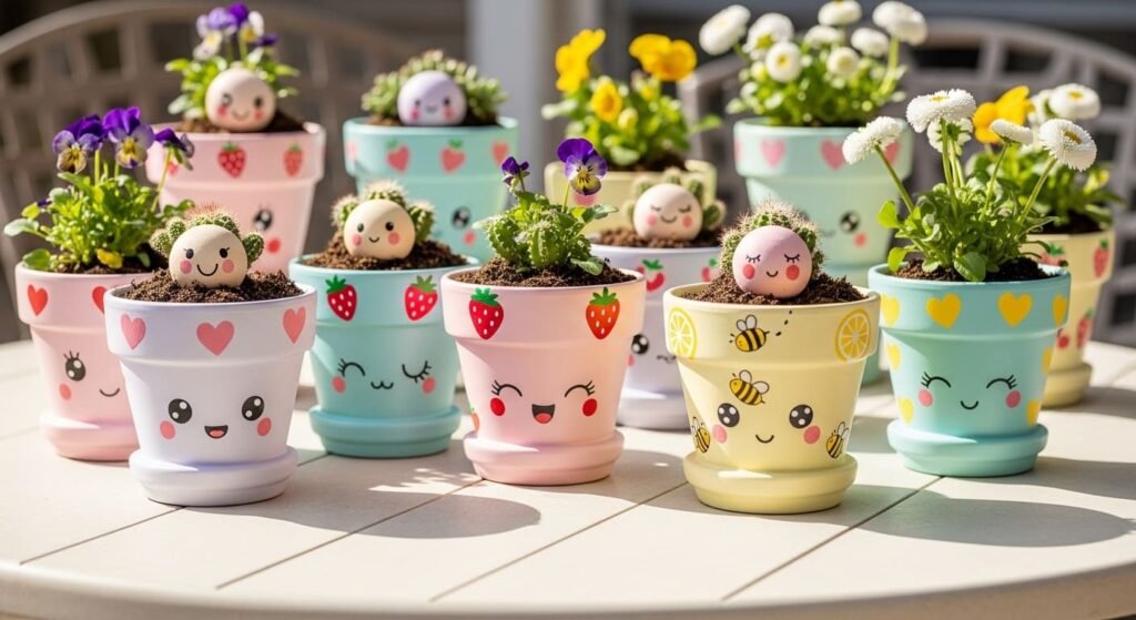 24 Cute Cute Flower Pot Painting Ideas for Adorable Plant Displays