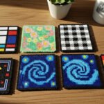 21 Gorgeous Perler Bead Coaster Ideas for Fun Table Decor