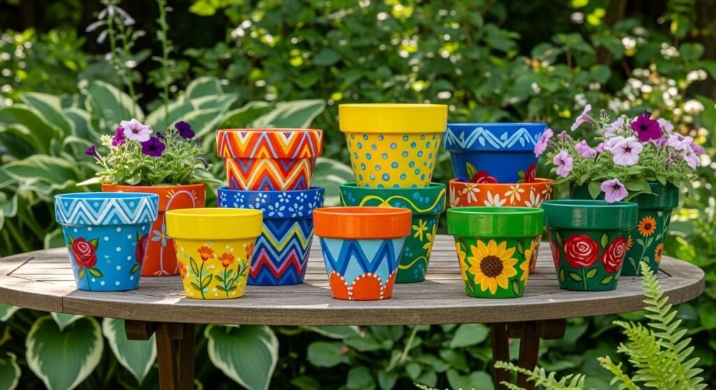23 Must-Try Acrylic Flower Pot Painting Ideas for Bright DIY Planters