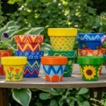 23 Must-Try Acrylic Flower Pot Painting Ideas for Bright DIY Planters