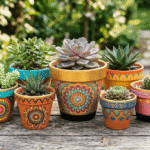 25 Beautiful Mandala Flower Pot Painting Ideas for Artistic Planters