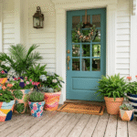 23 Budget-Friendly Porch Flower Pot Painting Ideas for Welcoming Entryways