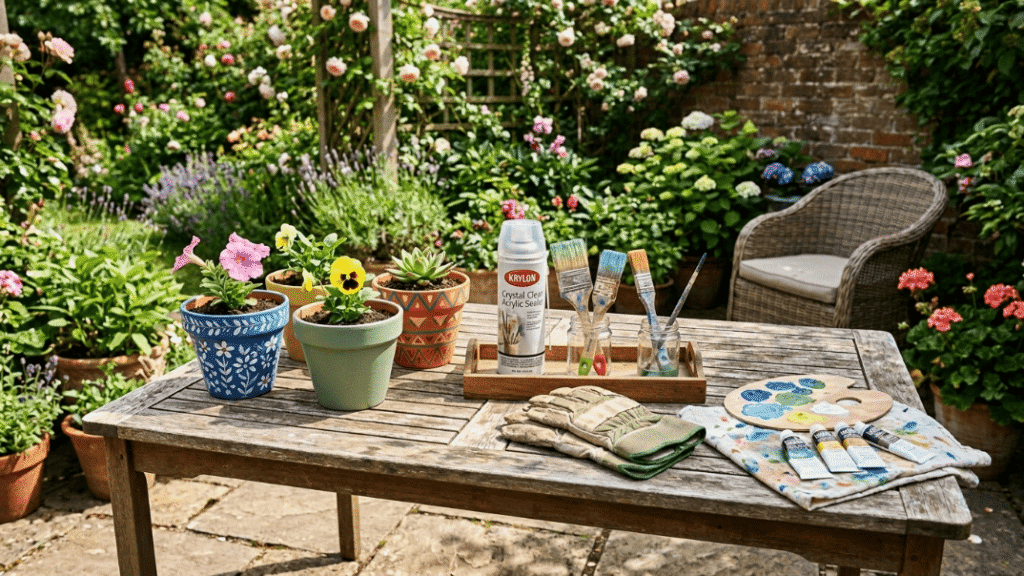 How to Seal Painted Flower Pots So They Last Longer Outside