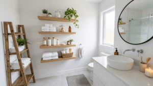 29 Trendy Bathroom Wall Storage Ideas for Extra Vertical Space