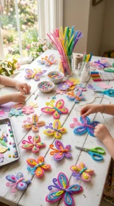 21 Magical Pipe Cleaner Butterfly Crafts for Pretty Spring Projects