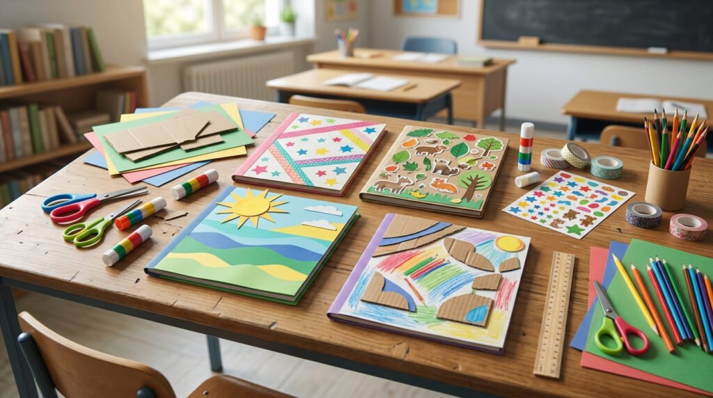 23 Easy scrapbook cover ideas for school project for Quick Creative Results