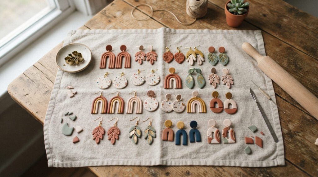 22 Stunning Polymer Clay Earrings to Make and Sell